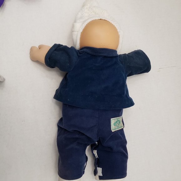 Vintage Cabbage Patch Kids 1978 1982 Original Doll Baby boy Blue Outfit Shoes 80 - Picture 14 of 16